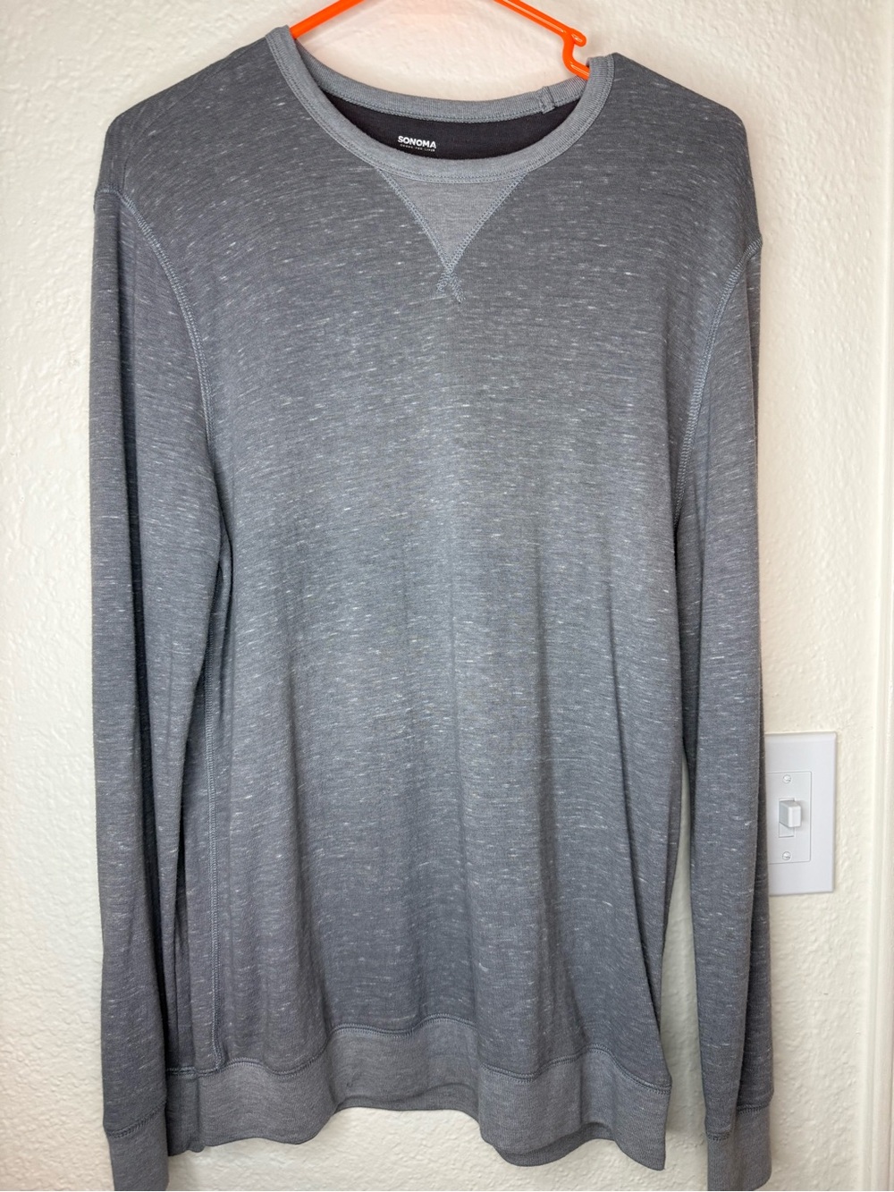 Sonoma Men's Gray Heather Crewneck Sweater